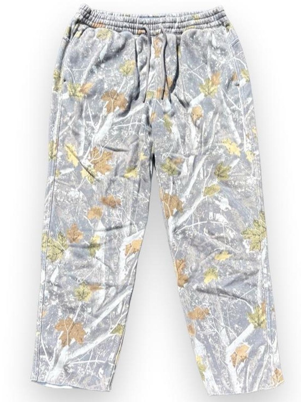 Abercrombie & Fitch Essentials Realtree Leaf Print Camo Straight Leg Sweatpants